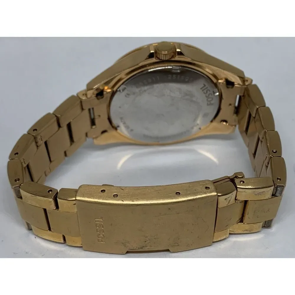 Fossil Es2811 Women's Stainless Steel Analog Rose Gold Dial Quartz Watch Aa482